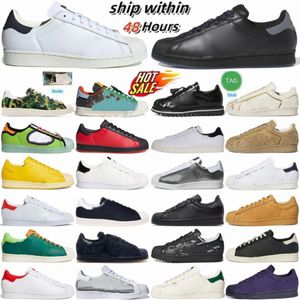 Superstar обувь кроссовки Super Trainers Core AEC Sean Wotherspoon Superearth Black Cloud ABC Concha Белое золото ваниль Green Chocoxymk#