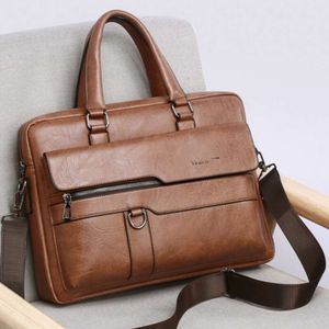 Дизайнерский мужский портфель Высококачественный бизнес-бренд бренд PU кожаная сумка для плеча.