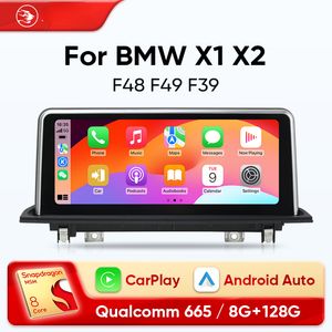 CarPlay Android Android de DVD de DVD de carro para BMW X1 X2 F48 F49 NBT ID6 2016 -2020 Sistema Multimídia Player Navigation GPS