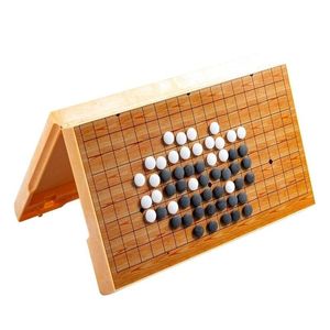 Chess Games Magnetic Foldable Table Go Set Chinese Old Board Game Weiqi Checkers Gobang Magnetism Plastic Children Toy Gift 230524 Sppji