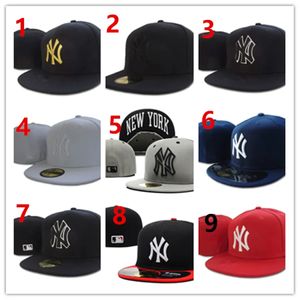 Gorące męskie czapki baseballowe designerskie czapki damskie zamontowane czapki modne litery fedora paski Męskie czapki czapki casquette rozmiar 7-8 l13