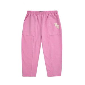 24SS New BC Series Boys 'Printed Casual Girls' Denim Backstraps Children's Sports Pants L2405