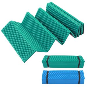 Camping Mats Portable Double Egg Crate Sleeping Pad Foldbar Tjocken skum Sleep Mat för utomhuscamping 240508