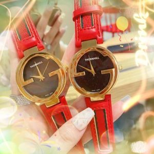 Womens Small Bee G Shape Dial Watch Quartz Battery Japan Movement Genuine Leather Belt Ceramic Ultra Thin business casual Wristwatches 277A