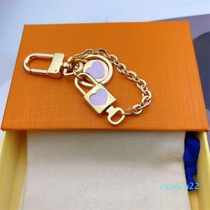 Designer Key Chain Pink Bag Pendant Lock Design Keychain Luxury Fashion Jewelry Accessories Gift Women Keychains
