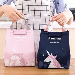 Storage Bags Cartoon Cooler Lunch Bag For Picnic Kids Women Travel Thermal Breakfast Organizer Insulated Waterproof Box