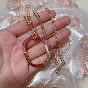 Designer's Brand Lock Lucky Flessibility Necklace Mens e Womens Collarbone Chain Neckalchain Valentines Day Gifbrand