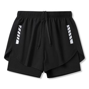 Falska två bitar av sommarissportshorts för män och kvinnor, snabbtorkning, löpning, träning, fitnessfoder, American Basketball Capris