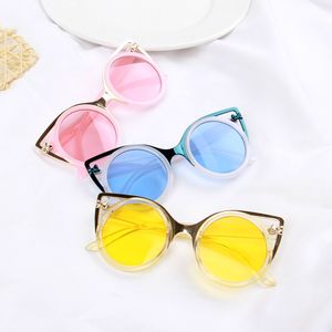 New Kids Sunglasses Outdoor Bicycle Dust Proof Fashion Glasses Riding Luxury Sunglasses Sports Cats Ears Children Adumbral Sun Glasses