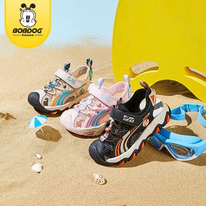 BOBDOGHouse Girl's Trendy Close Toe Breathable Sandals, Comfy Non Slip Durable Beach Water Shoes for Kid's Outdoor Activities BBT22641