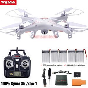 Оригинал Syma X5C X5C1 Explorers Drone 24G 4CH 6AXIS GYRO RC Quadcopter с 20 -мегапиксельной HD -камерой RTF Helicopter для детских игрушек 240523