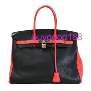 10A Biridkkin Designer Delicate Luxury Women's Social Travel Durable and Good Looking Handbag Shoulder Bag 35 Black Leather Handbag Authentic