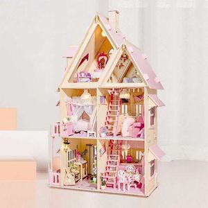 Аксессуары для кукол Дом DIY Деревянные кукол домики Minor Building Kit