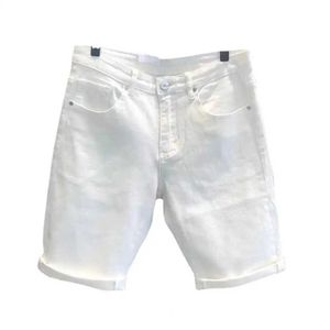 Men's Shorts Casual Short Trousers Retro Zipper Summer Solid Knee Length Denim Shorts Q240522
