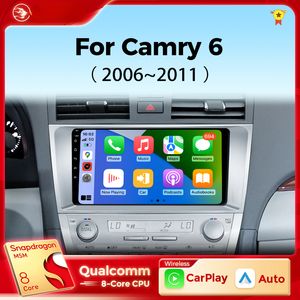 Car DVD Multimedia Player для Toyota Camry XV40 2005-2011 CarPlay Android Auto Car Radio 4G Navigation GPS RDS DSP 48EQ