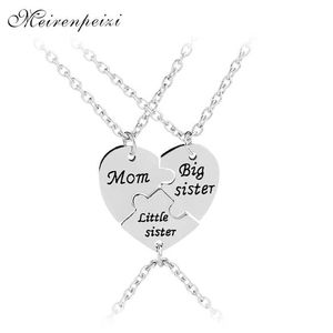 Pendant Necklaces Mom big sister little sister necklace family jewelry special gift for mom big sister party gift mom heliocentric stitching S2452206