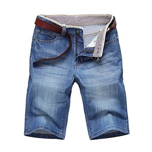 Summer Thin Denim Shorts For Men Good Quality Shorts Jeans Men Cotton Solid Straight Jeans Shorts Male Blue Casual Jeans Size 40 240518