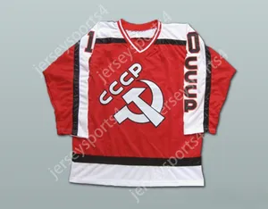Custom Pavel Bure 10 Российская реплика CCCP Hockey Jersey Top Stitched S-M-L-XL-XXL-3XL-4XL-5XL-6XL