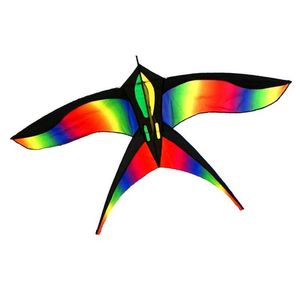 Acessórios de pipa Toys de pipas de pássaro arco -íris para crianças pipas nylon kites crianças kites cobra linha voadora linha weifang kite fábrica águia koi