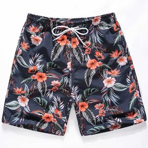 Shorts masculinos Hawaiian Tropical Palm Tree 3D Praia impressa Shorts Mens Shorts Surfados Surf Board