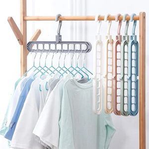 Multiport Rack Support Hangers Clothes Drying Multifunction Plastic Storage Organizer Space Saving Hanger 240523