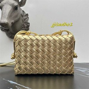 Женские петля Crossbode Bag Designer вязаная сумка подличная кожаная сумочка Botegaveneta Intercciato Woven Woven Leather Gold Bag Высота шириной 12 см 22 см глубины8 см.