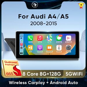 DVD de carro para Audi A4 B8 A4L A5 Sistema Inteligente de Carro MMI sem fio CarPlay Android Auto Automotivo Multimedia Player Autoradio