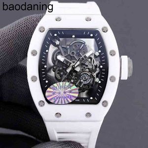 Swiss ZF Factory Watch Date Luxury Mens Watch Wristwatch Business Leisure 055 Multifunktionell automatisk mekanisk vit keramisk band TK