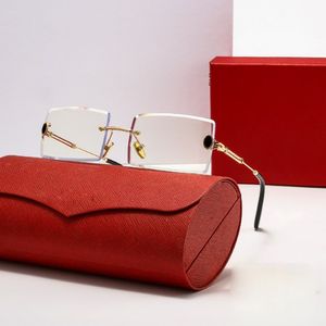 2021 Brand mode solglasögon för kvinnor män designer solglasögon uv400 klassisk rimlös 234q