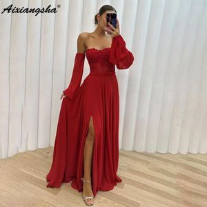 Вечеринка платья aixiangsha chiffon съемные рукава платье выпускной