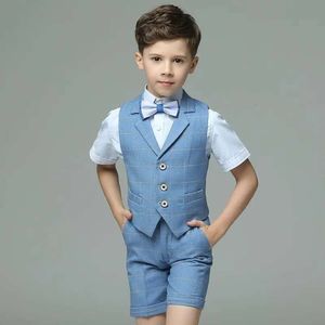 Sumpa per bambini per bambini Sump Sump Boys Day Fedding Fedding Piano Performance Abito Costume per bambini Scempiazioni di pantaloni Abbigliamento Set F24523