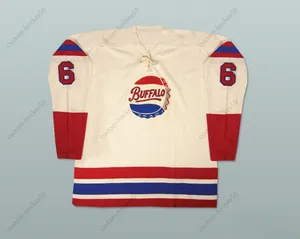 Buffalo Buffalo Bisons Antiga Escola Hockey Jersey Stitched S-M-L-XL-XXL-3xl-4xl-5xl-6xl