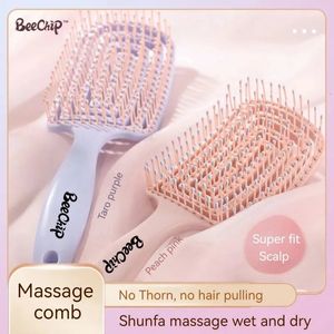 Hair brush air cushion comb fluffy anti hair loss massage hair brush suitable for all hair types suitable for long thick thin and curly natural hair 240510