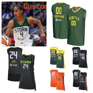 Storm Basketball Jersey 2024 Seattles Jewell Loyd Nneka Ogwumike Skylar Diggins-Smith Ezi Magbegor Nika Muhl Sami Whitcomb Horston Mercedes Russell