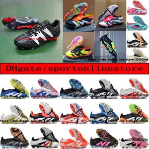 Send With Bag Quality Football Boots 30th Anniversary 24 Elite Tongue Fold Laceless Laces FG Mens Soccer Cleats Comfortable Training Leather Football Shoes kids