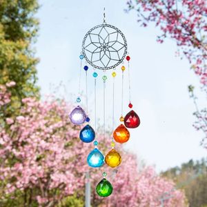 Hanging Crystal Lighting Ball Pendant DIY Tree Of Life Sun Catcher Prism for Outdoor Home 240521