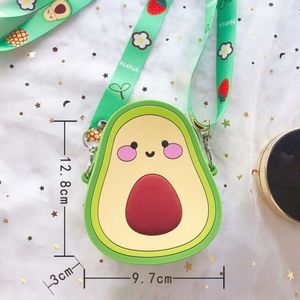 Bambini di frutta simpatica per bambini piccole spalle ragazze mini borse a traversa di fragole adorabili per bambini