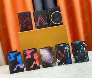 Portador de cartões de grife feminino Alta qualidade carteiras homens designers de moda embreagem bolsas de flores em relevo carteira curta com caixa original