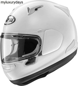 Klassisk Arai Quantum-X Solid Groge Motorcykelhjälm-Diamond White / 2x-Large Dot Approved Motorcykel Hjälm Face Mirror Visor Sun Shield Street Helmet