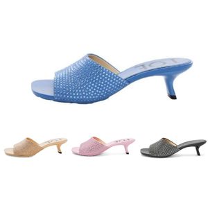 Öppen tå Sandalias läderklänningskor progettista kvinnors klackar sommar strand sandale femme sandalia de mujer slingback sommarstrand