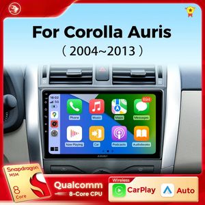Player multimídia de DVD de carro para Toyota Corolla E140/150 Auris 2004-2013 CarPlay Android Auto Radio Radio Radio 4G WiFi GPS DSP 2din