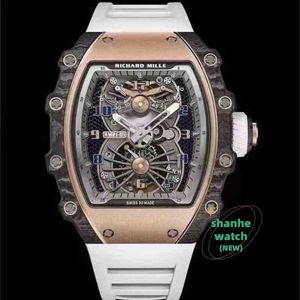 RM Watch Date Luxury Wristwatch Business Leisure RM21-01 Hela automatiska mekaniska Millr Watch Tape Mens Es