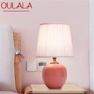 Lampade da tavolo toccare plly lampada dimmer ceramica scrivania rosa decorazione contemporanea per camera da letto