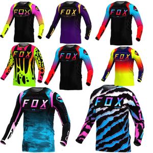 JZ9ZメンズTシャツ2024 NEW ENDURO MTBサイクリングスリーブジャージーダウンヒルシャツCAMISETA MOTOCROSS MX MOUNTAIN BIKE CLOSSION RANGERFOX