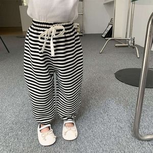 2024 Summer Kids Pnats Children Korean Mosquito Proof For Boys Girls Baby Casual Outwear Sports Pants L2405