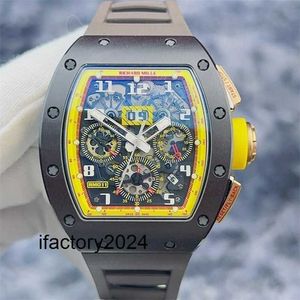 Мужчины RM Watch Richasmill Automatic RM011 AO RG Global Limited Edition 30 коричневый желтый цвет дата