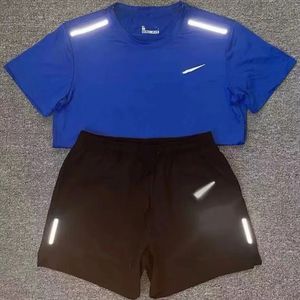 Męska odzież sportowa Nake Tech Suits Dwuczęściowy męski siłownia damska noszona drukowana sucha oddychająca swobodna koszulka koszykówki sportowej