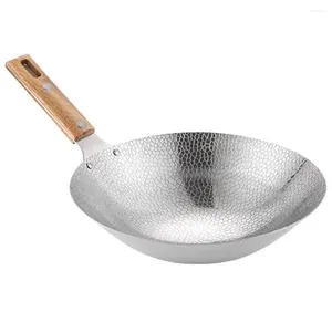 Pannor Griddle rostfritt stål stekpanna wok streck kök leveransredskap för spisar för spisar