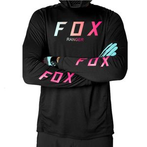 Erkek Tişörtleri 2024 Yaz Erkek Off Yol Bisiklet Enduro MTB Gömlek Yokuş aşağı T-Shirt Camiseta Motocoss MX Mountain Giyim Ranger Fox TM0M