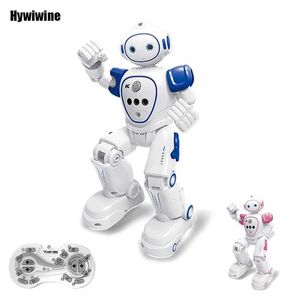 RC Robot Robot RC Emo Samrt Intelligent 2.4G Sensor infravermelho da dança sem fio da dança Robo Robo Remote Control Programa Robot Toys for Girls T240521